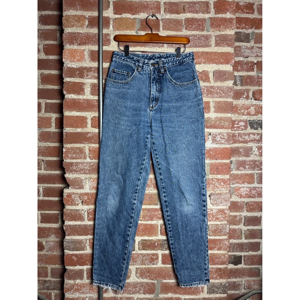 Vintage Pepe Betty High Waisted Tapered Denim Jeans Medium Wash Size 14
